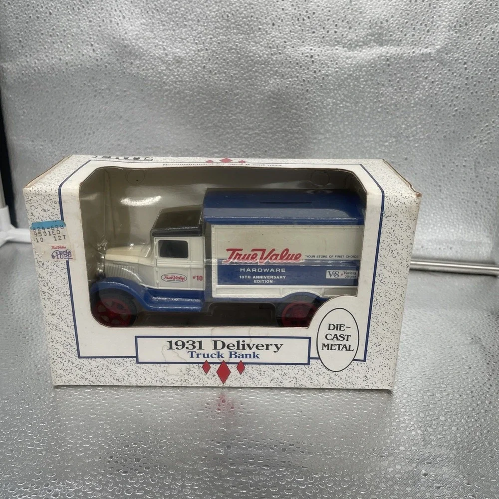 ERTL 1931 Delivery Truck Bank True Value‎ Hardware 1/34 Scale Die-Cast Metal NIB
